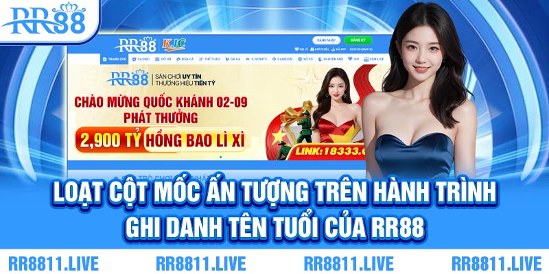Loạt cột mốc ấn tượng trên hành trình ghi danh tên tuổi của RR88